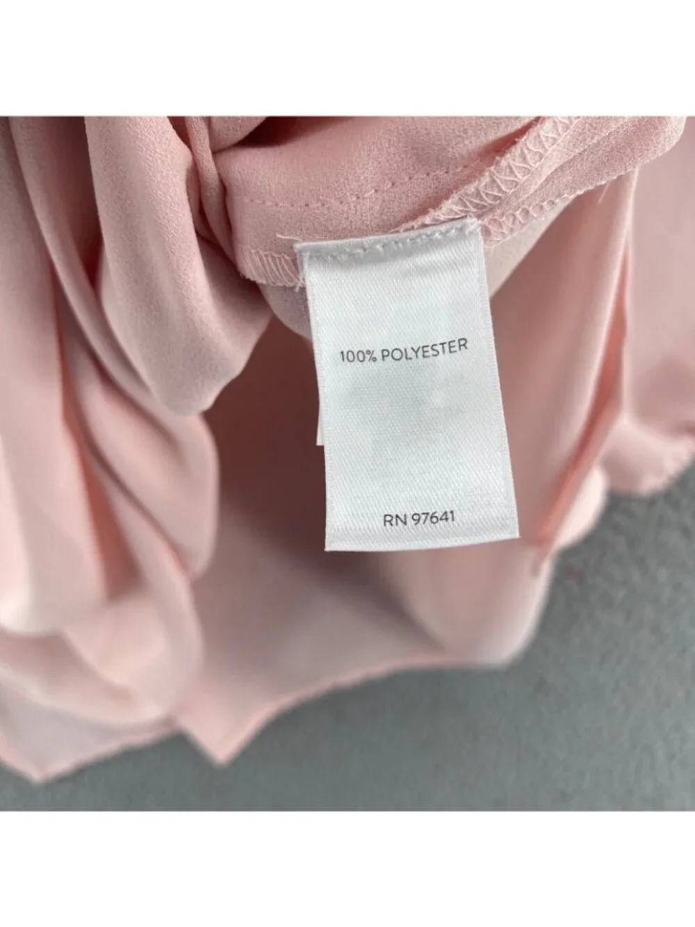 J Jill Top Women Medium Wearever Pink 3/4 Balloon Sleeve Layered Surplice Blouse